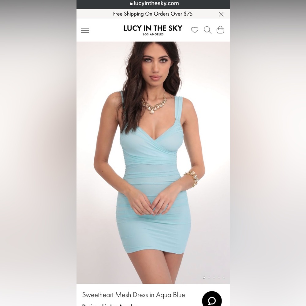 teal mini dress!